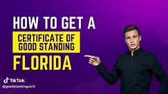 How To Obtain A Certificate Of Good Standing Florida? #certificateofgoodstanding #fyp