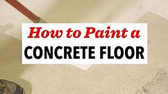 How to Paint a Concrete Floor