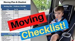 Moving Checklist -25 Tips & Tricks for hassle free moving. (Get the checklist)