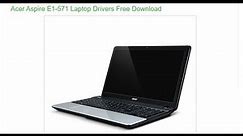 Installing Acer Laptop Drivers E1 571