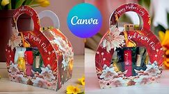 How to make Mother's Day DIY Gift Bag - Foam Board Craft, Holds Flower/Gifts | Canva Template