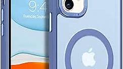 BENTOBEN iPhone 11 Phone Case, Phone case iPhone 11 Magnetic Case [Compatible with MagSafe] Translucent Matte Slim Shockproof Anti-Fingerprint Anti-Scratch Protective Cover for iPhone 11 6.1’’ Blue