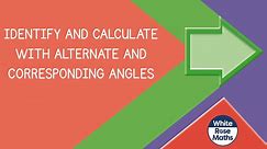 Sum8.1.3 - Identify and calculate alternate and corresponding angles