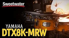 Yamaha DTX8K-MRW Electronic Drum Set Demo