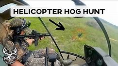 Hunting Feral Hogs FROM A HELICOPTER