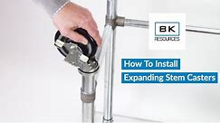 HowTo Install Expanding Stem Casters