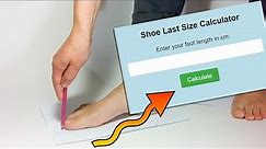 Shoe last Size Calculator [Free shoe making resource]