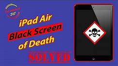 iPad black screen of death, iPad stuck at apple logo, fix iPad with blank screen not charging dead
