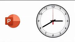 PowerPoint Clock Animation Tutorial (Create Analog Clock & Needle Animation Effects in Presentations