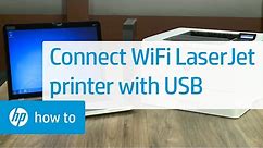Connecting a Wireless HP LaserJet Pro Printer with a USB Cable | HP LaserJet | HP Support