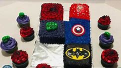 Superhero 4th Birthday Cake