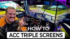 How to set up Triple Monitors in ACC | without Surround