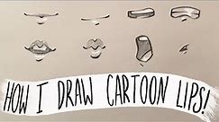 HOW I DRAW CARTOON LIPS || art tutorial || Art with Ash