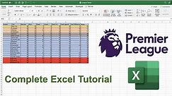 How to Create a Sports League Table | Beginner Excel Tutorial