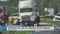 1 dead, 1 hurt after being rear ended by truck in Gloucester, police say