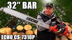 ECHO CS-7310P CHAINSAW REVIEW AND DEMO- ECHO's Most Powerful Chainsaw in North America!!