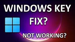 How To Fix Windows Key Not Working in Windows 11