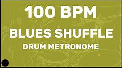 Blues Shuffle | Drum Metronome Loop | 100 BPM