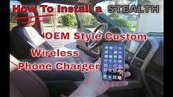 Detailed Wireless Cell Phone Charger Install How To on Ford F150