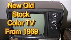 Sylvania CB35W NOS Color TV Startup and Repair