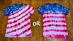 American Flag Tie Dye T-Shirt / Easy craft for beginners