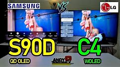 SAMSUNG S90D vs LG C4: QD OLED vs WOLED / 144Hz / VRR / Dolby Vision / HDMI 2.1