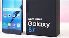 Unboxing and setup of a Samsung Galaxy S7