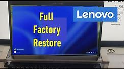 Lenovo Full Factory Restore Reset Windows 10 11 Ideapad 3 3i 5i v14 Duet Legion 5 Thinkpad X Carbon