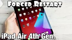 iPad Air 4th Gen.: How to Force a Restart (Forced Restart)