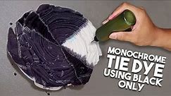 Monochrome Spiral Tie Dye Using Black Tutorial | Tali at Kulay