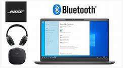 Connecting to a Windows 10 PC with Bluetooth