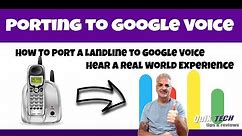 Porting A Landline To Google Voice