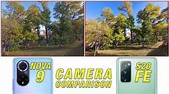 Huawei Nova 9 vs Samsung Galaxy S20 FE Camera Comparison