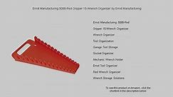 Ernst Manufacturing 5088-Red Gripper 15-Wrench Organizer by Ernst Manufacturing