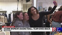 UConn Women's Basketball team gives back