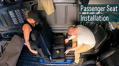 Installing Passenger Seat | Campervan Passenger Seat Installation | Ford Transit