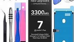 SHENMZ 3300mAh Battery for iPhone 7, 2023 New (Upgraded) Replacement Battery for iPhone 7 Model A1660/A1778/A1779 with Repair Tool Kits