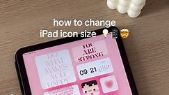 How to change icon size on iPad💡📱✨ #ipadtutorial #ipadtips #ipadhacks #ipadnotes #ipadplanner #digitalplanning #goodnotestutorial #ipadtok #ipadaesthetic