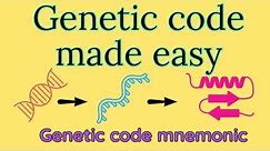 Genetic code mnemonic: Easy way to remember genetic code
