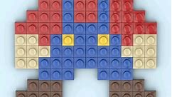 Super Mario - Lego Pixel Art Time Lapse