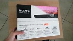 Unboxing Sony DVD Player