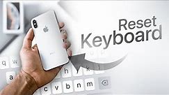 How to Reset Keyboard on iPad (tutorial)