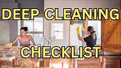 Deep Cleaning Checklist * Step-By-Step Guide to a Spotless Home *