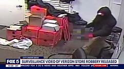 Surveillance video shows DC Verizon store robbery