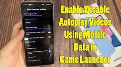 Samsung Galaxy A13: How to Set Game Optimization To Performance / Standard Or Battery Saver