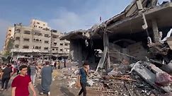 Videos show devastation within Gaza Strip