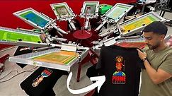 Screen Printing An 8 Color Design | Behind The Scenes Process