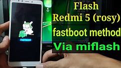 Flash Redmi 5 (Rosy) via miflash