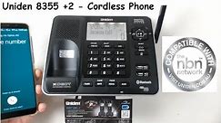 Uniden 8355+2 - XDECT Digital Cordless Phone with Bluetooth - NBN ready TTS Technology