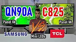 Samsung QN90A vs TCL C825: Neo QLED vs QLED / Ambos Mini LED Smart TVs 4K